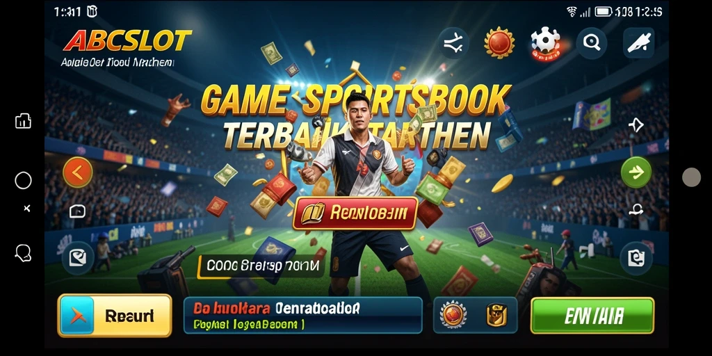 Tampilan utama aplikasi ABCSLOT menampilkan taruhan olahraga dengan grafik menarik.