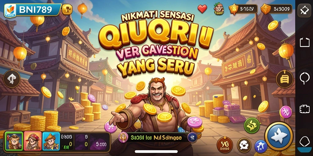 Screenshot BNI789 menampilkan momen seru saat bermain QiuQiu.