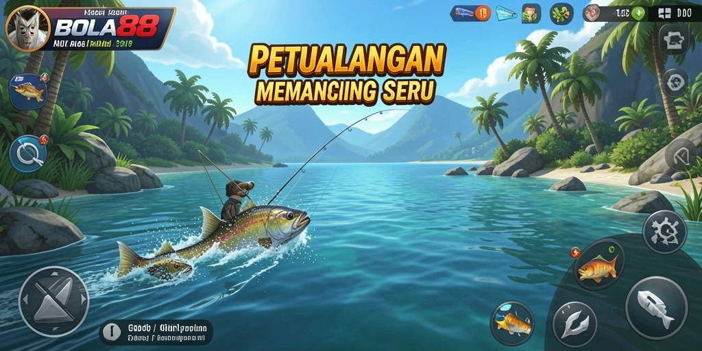 Tampilan gameplay BOLA88 menampilkan pengalaman memancing yang menakjubkan.
