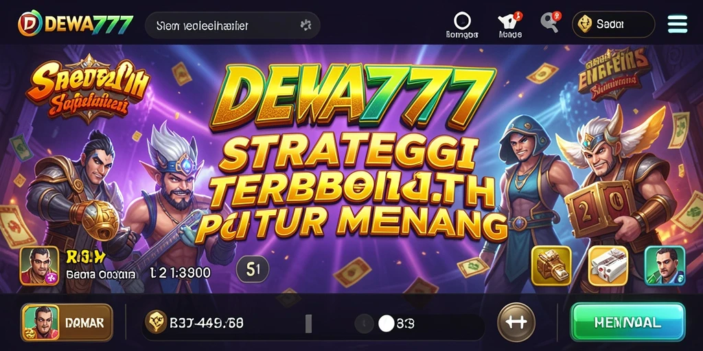 Tampilan gameplay DEWA777 yang menegangkan dan strategis.