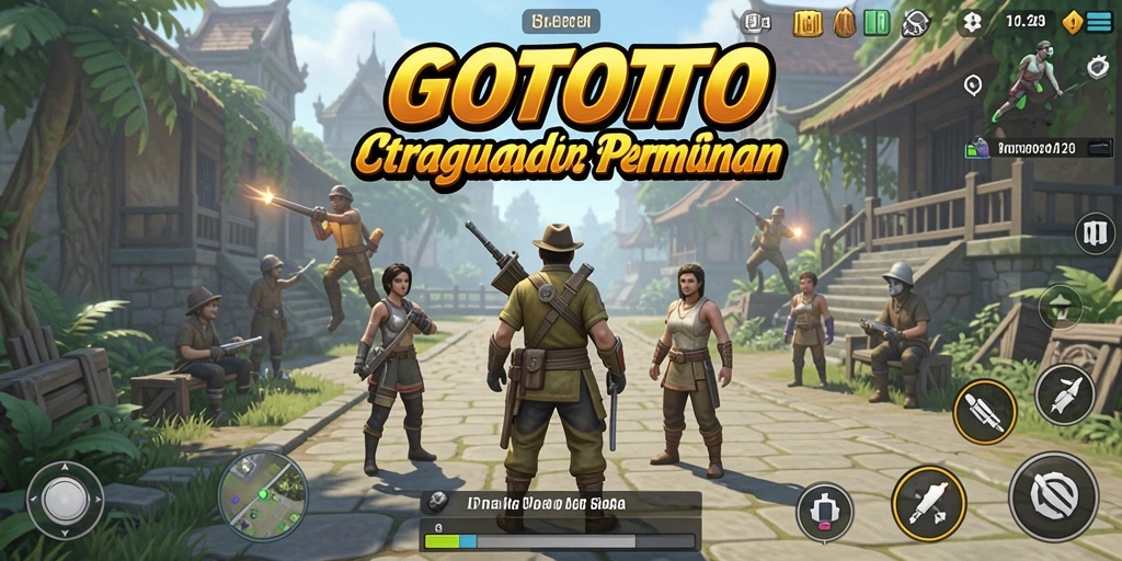 Tampilan menarik dari gameplay GOTOTO yang penuh strategi.