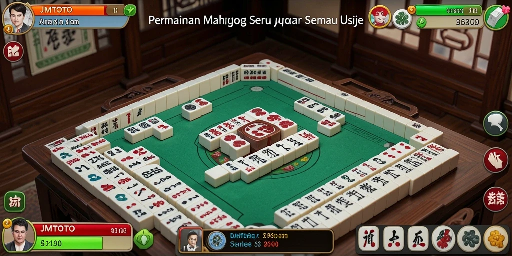 Screenshot JMTOTO menampilkan gameplay Mahjong yang menarik dan interaktif.