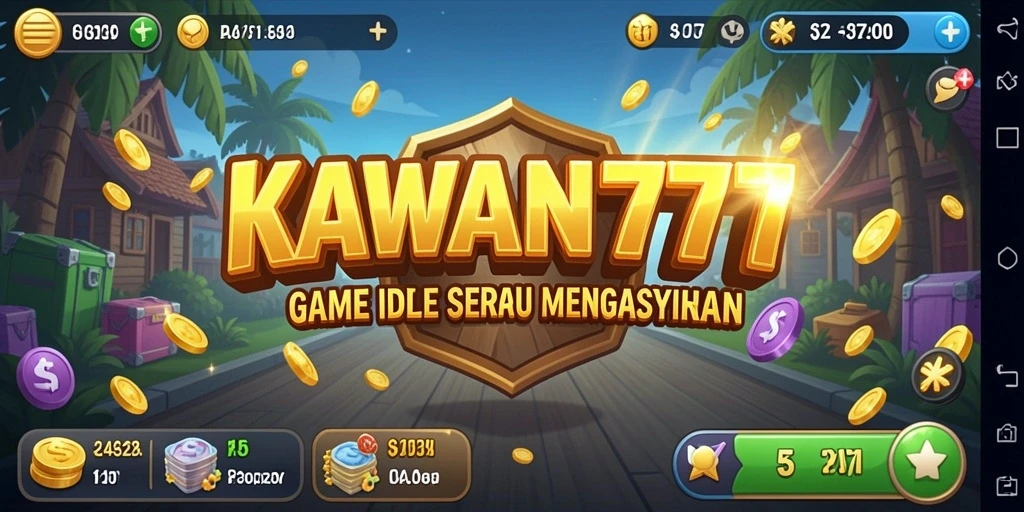 Screenshot utama KAWAN777 menunjukkan gameplay santai yang menghibur.
