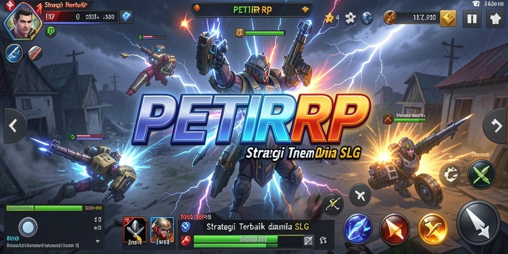 Screenshot PETIRRP menampilkan pertempuran strategi yang seru dan mendebarkan.