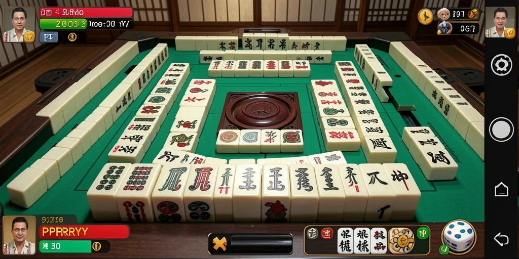 Screenshot utama PPRRYY menampilkan gameplay Mahjong yang menarik.