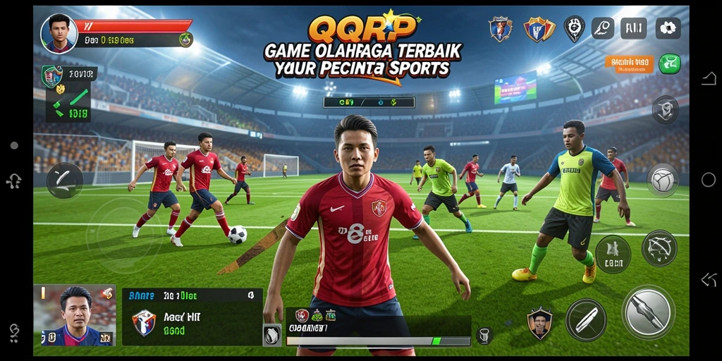 Screenshot gameplay QQRP menunjukkan aksi seru dan kompetitif.