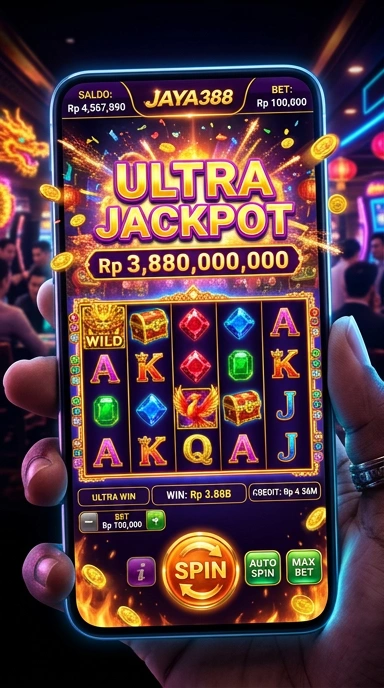 Screenshot antarmuka pengguna aplikasi jaya388.